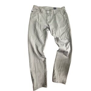 AG Adriano Goldschmied The Graduate Tailored Leg Pants Olive Green Mens 36R